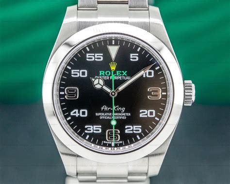 rolex air king black dial for sale|rolex air king white face.